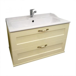 Тумба с раковиной Aquaton Леон 80 1A1863K0LBPR0 дуб бежевый