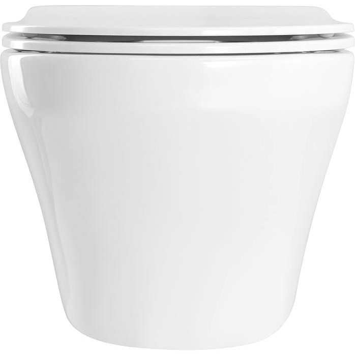 Купить Унитаз подвесной Art&Max Gina AM218CHR/SC с микролифтом, белый в Москве с доставкой Унитаз подвесной Art&Max Gina AM218CHR/SC с микролифтом, белый