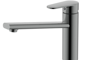 Смеситель для кухни Aquatek Ника AQ1880BGM, оружейная сталь