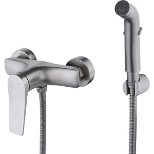 Гигиенический душ Lemark Bronx LM3718GM со смесителем, графит