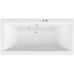 Акриловая ванна Excellent Pryzmat WAEX.PRY18.SOFT 180x80 см, с гидромассажем, с каркасом, со сливом-переливом