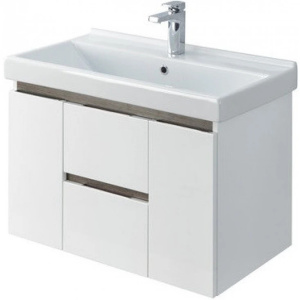 Тумба с раковиной Aquaton Рене 80 1A2586K0NRC80 белая, грецкий орех Тумба с раковиной Aquaton Рене 80 1A2586K0NRC80 белая, грецкий орех