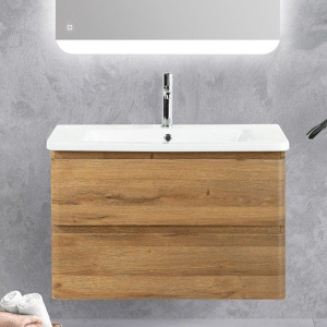 Тумба с раковиной BelBagno Albano-Cer 80 подвесная, rovere rustico Тумба с раковиной BelBagno Albano-Cer 80 подвесная, rovere rustico