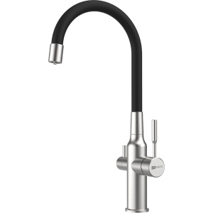 Смеситель для кухни Lemark Expert LM5083S-Black сталь, черный