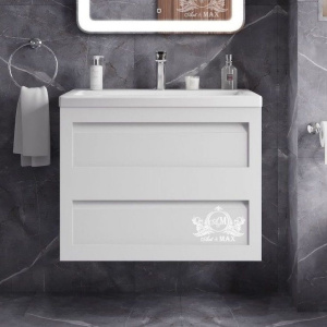 Тумба с раковиной Art&Max Platino 60, подвесная, белый матовый Тумба с раковиной Art&Max Platino 60, подвесная, белый матовый