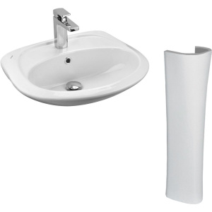 Раковина Santek Бриз 1WH110451 50 см, с пьедесталом