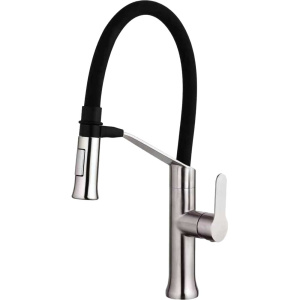 Смеситель для кухни Fashun A54501-7 сатин, черный