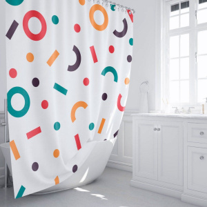 Штора для ванной Fixsen 2500 Candy FX-2512 180x200 Штора для ванной Fixsen 2500 Candy FX-2512 180x200