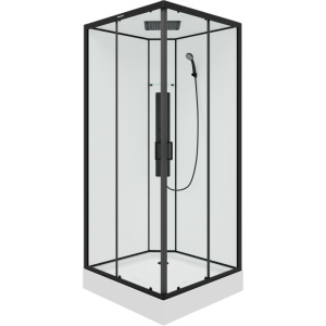 Душевая кабина Parly Ami Quadro 90x90, профиль черный Душевая кабина Parly Ami Quadro 90x90, профиль черный