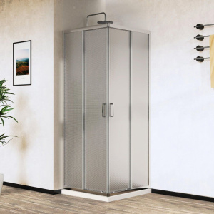 Душевой уголок Vincea City VSS-5CT900MT 90х90 см, профиль хром, стекло текстурное