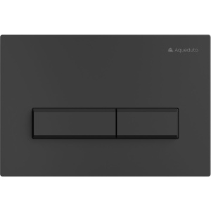 Кнопка смыва Aqueduto Retangulo RET0140, черная матовая