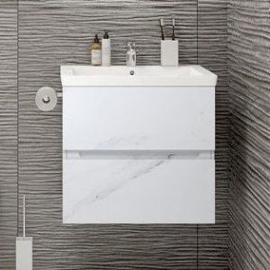 Тумба с раковиной Art&Max Techno подвесная, 70, монти мрамор