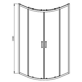 Душевой уголок Aquatek 80x80 AQ ARI RO 08020BL черный матовый