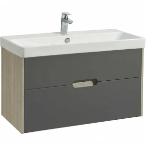 Тумба с раковиной Aquaton Оливия 90 1A2544K0OLUG0 грей, дуб ойстер