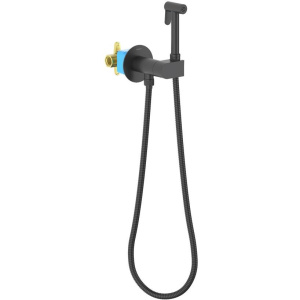 Гигиенический душ со смесителем Aquatek Оберон AQ1024MB черный