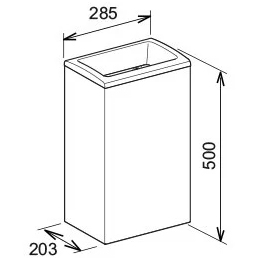 Ведро для мусора Keuco Collection Moll 12788010001 хром