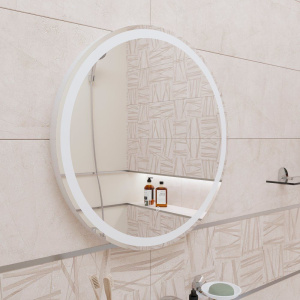 Зеркало круглое DIWO Ростов, 55 с подсветкой светодиодной, круглое, сенсорное управление, настенное, российск