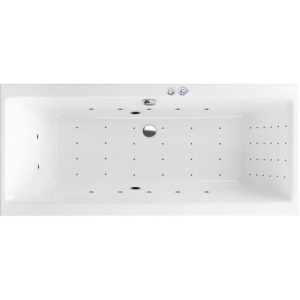Акриловая ванна Excellent Pryzmat Slim Pryzmat Slim WAEX.PRY17S.NANO 170x75 см, с гидромассажем, со сливом-переливом 170x75