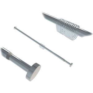 Карниз для ванны Wasserkraft Dinkel SC-461120 200 см, серебристый Карниз для ванны Wasserkraft Dinkel SC-461120 200 см, серебристый