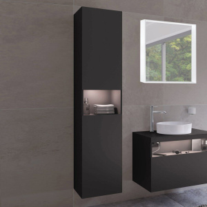 Шкаф-пенал Keuco Stageline 32831 L, вулканит, с подсветкой