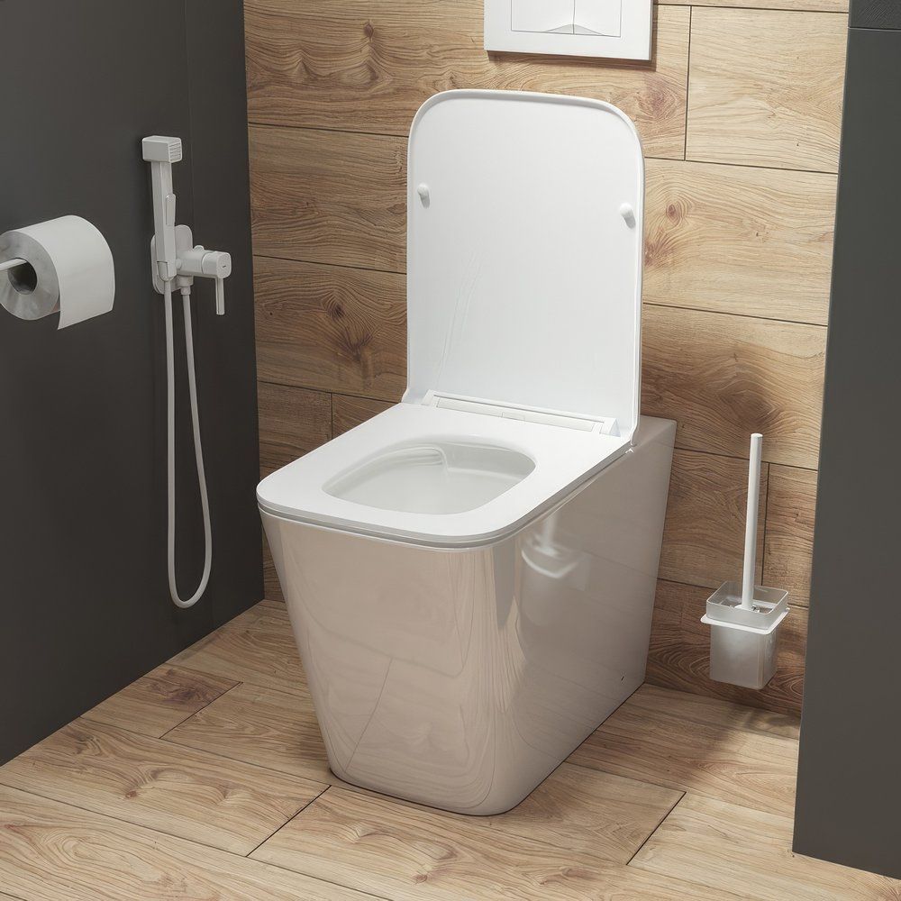 Купить Унитаз приставной IDDIS Bild BILRDSEi26 с микролифтом, безободковый в Москве с доставкой Унитаз приставной IDDIS Bild BILRDSEi26 с микролифтом, безободковый