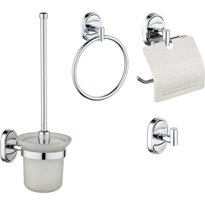 Комплект РМС ершик A7020 + держатель туалетной бумаги A3020 + полотенцедержатель A1022 + крючок A5020 Комплект РМС ершик A7020 + держатель туалетной бумаги A3020 + полотенцедержатель A1022 + крючок A5020