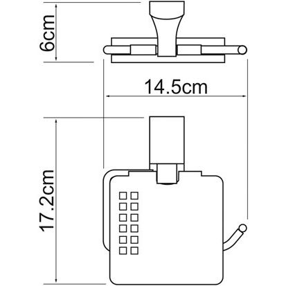 Купить Держатель туалетной бумаги Wasserkraft Leine K-5025 в Москве с доставкой Держатель туалетной бумаги Wasserkraft Leine K-5025