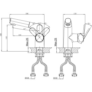 Смеситель для раковины D&K Rhein Marx DA1392141