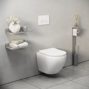 Кнопка смыва Grossman Pragma белая глянцевая