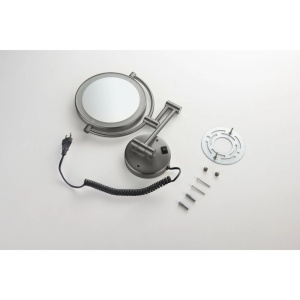 Косметическое зеркало Aquatek AQ4915BGM оружейная сталь