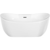Акриловая ванна Sancos Jazz FB17 170x80 см, отдельностоящая, овальная, с каркасом, со сливом-переливом