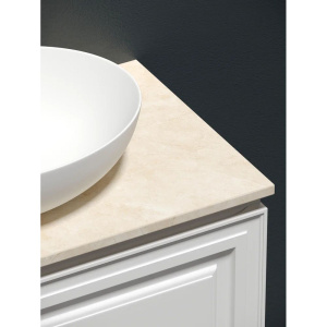 Купить Тумба с раковиной Sancos Very 80 см, bianco, столешница бежевая, раковина CN6017MW в Москве с доставкой Тумба с раковиной Sancos Very 80 см, bianco, столешница бежевая, раковина CN6017MW