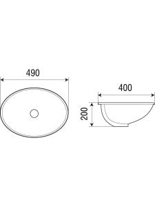 Раковина врезная 490х400х185 WeltWasser DEILBACH 6016 (10000003889)