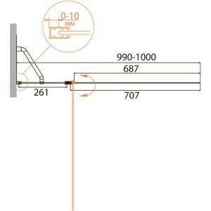 Купить Шторка на ванну Cezares Relax V-11-100/140-C-Bi стекло прозрачное в Москве с доставкой Шторка на ванну Cezares Relax V-11-100/140-C-Bi стекло прозрачное