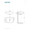 Раковина подвесная Santek Лонги 60 1.WH50.1.756 белая