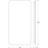 Зеркало Defesto Opti DF 2815S 50х100 с LED-подсветкой, 3000К, сенсорный выключатель