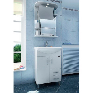 Купить Зеркало-шкаф СанТа Лира 55 свет в Москве с доставкой Зеркало-шкаф СанТа Лира 55 свет