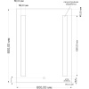 Зеркало Cersanit LED 020  base 60, с подсветкой