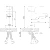 Смеситель для раковины Rossinka RS31 RS31-11