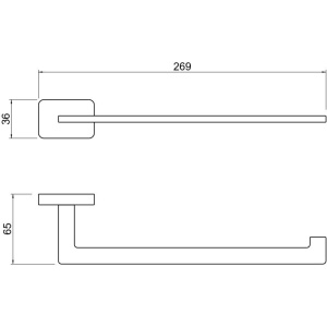 Купить Полотенцедержатель Aquatek Либра AQ4319MB черный в Москве с доставкой Полотенцедержатель Aquatek Либра AQ4319MB черный