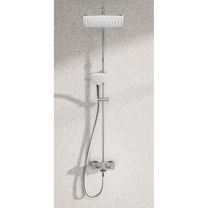 Купить Душевая стойка Kludi Cockpit Explorer 8005005-00 c термостатом в Москве с доставкой Душевая стойка Kludi Cockpit Explorer 8005005-00 c термостатом