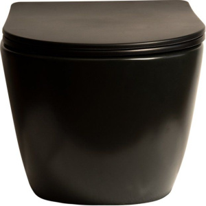 Унитаз подвесной SantiLine SL-5018MB безободковый, с микролифтом