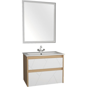 Купить Мебель для ванной ASB-Mebel Диана 60 белый, дуб янтарный в Москве с доставкой Мебель для ванной ASB-Mebel Диана 60 белый, дуб янтарный