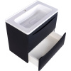 Мебель для ванной Style Line Бергамо Мини 60 Люкс Plus подвесная, антискрейтч черная