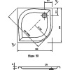 Поддон для душа Ravak Galaxy Elipso-90 LA