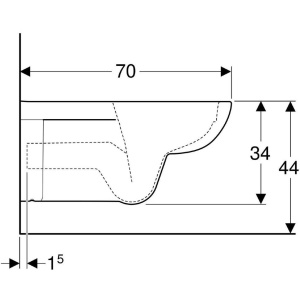 Унитаз подвесной Geberit Selnova 500.262.01.1