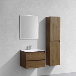 Тумба с раковиной Vincea Luka 60 2 ящика, дуб табак