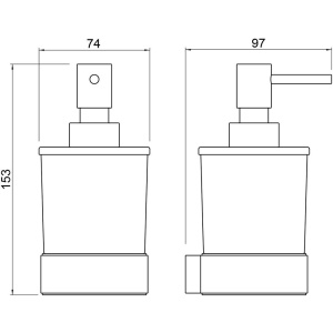 Дозатор Timo Selene 14039/03 черный