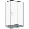 Душевой уголок Ceruttispa Vito 110B R 110х80, профиль черный