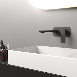 Смеситель для раковины Vincea Next VBFW-1N1MB С ВНУТРЕННЕЙ ЧАСТЬЮ, черный матовый